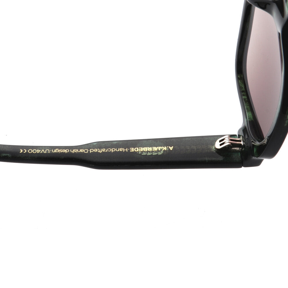 A. Kjærbede Halo solbriller - Green Marble Transparent - Bahne